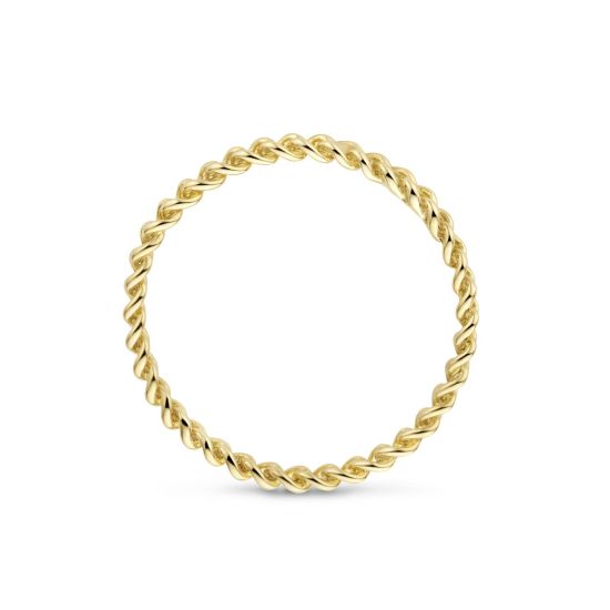 Gouden ring gourmet schakel 1229YGO/54