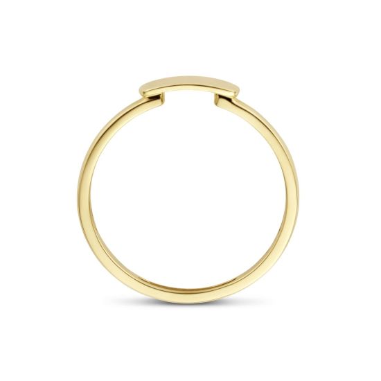 Gouden ring met plaatje 1236YGO/52