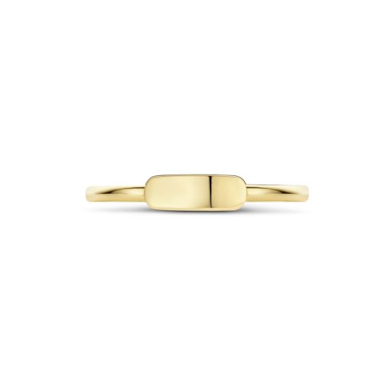 Gouden ring met plaatje 1236YGO/52