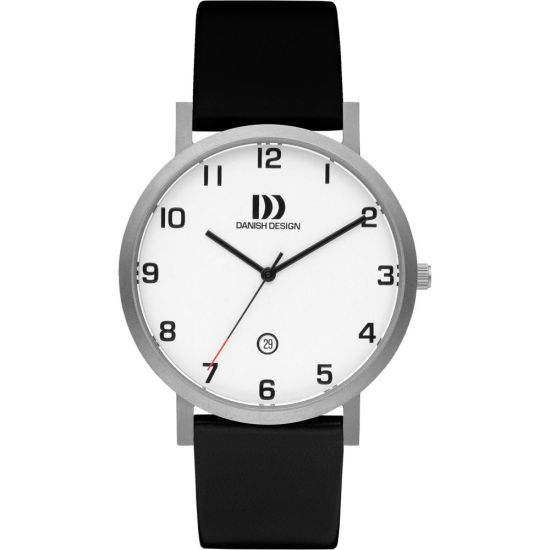 DD horloge heren staal/leer  IQ15Q1107