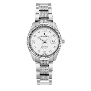 JdM horloge dames staal zirk JWL01901
