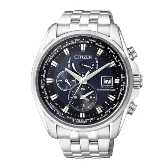 Citizen horloge heren staal chronograaf RC AT9030-55L