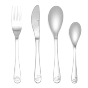 4-delig kindercouvert staal dino's 6833070