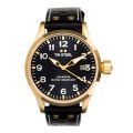TW STEEL horloge heren staal geel pvd/leer TWVS104