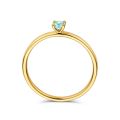 Gouden ring blauw topaas 3,5mm mt16.5 4027522