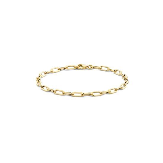 Gouden armband paperclip 2191YGO