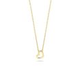 Gouden collier open hart 3149YGO