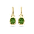 Blush oorbelbedels malachiet 9078YMA