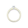 Gouden ring Briljant 0.18ct mt17,5