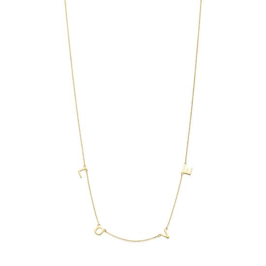 Gouden collier LOVE 37-40-42cm 4028454