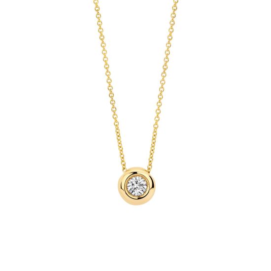 Gouden collier LG 0.15 42cm