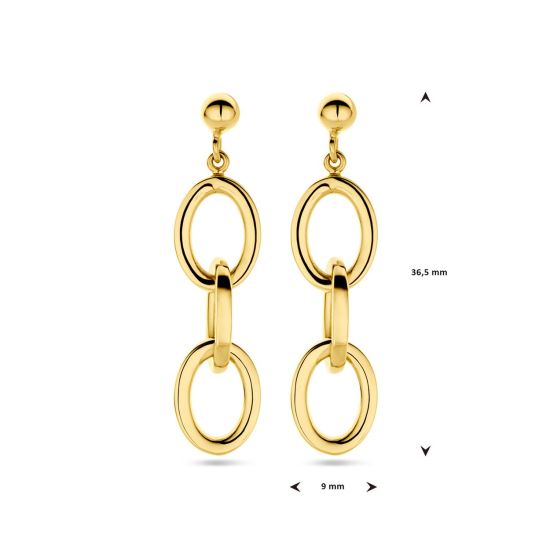 Gouden oorstekers schakel 4030492