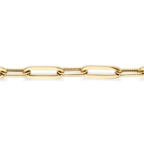 Gouden armband paperclip 2229YGO