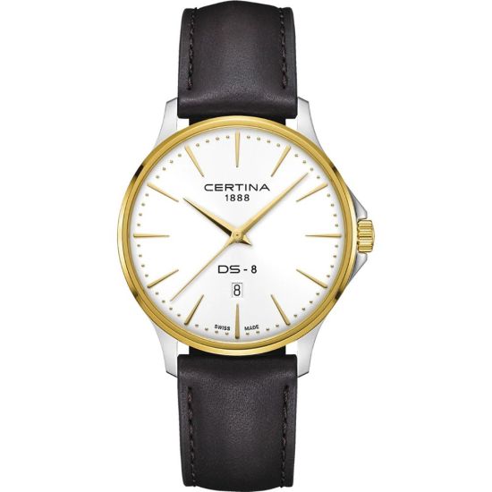  Certina DS 8 Horloge heren bicolor/leer C0454102603100