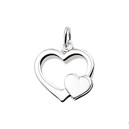 Zilveren hanger hartje 1004986