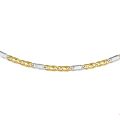 Gouden collier bicolor 45cm