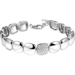 Zilveren armb 17.5-20.5 vierkante schakel 1324261