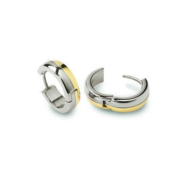 Boccia titanium oorringen bicolor 0539-07